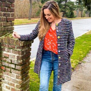 CAbi Headline Topper Navy #5660, Size 12, NWOT